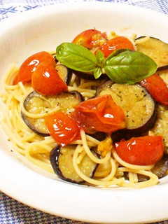 なす、トマト、バジル☆夏野菜パスタ♪-レシピのメイン写真