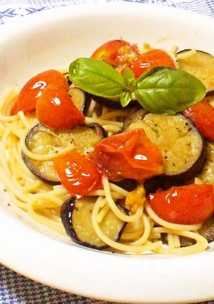 なす、トマト、バジル☆夏野菜パスタ♪-レシピのメイン写真