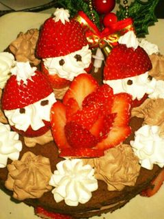 クリスマスケーキのデコレーション-レシピのメイン写真