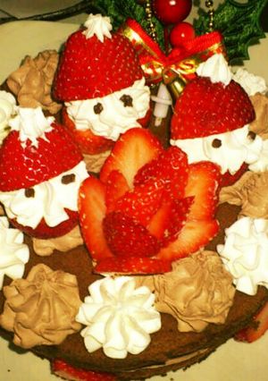 クリスマスケーキのデコレーション-レシピのメイン写真