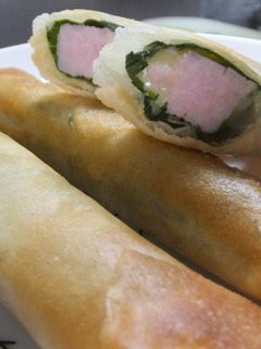 ブロックハムを使ってチーズと大葉の春巻き-レシピのメイン写真