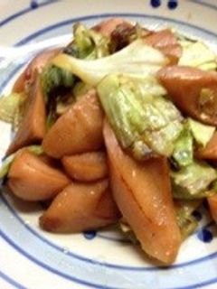 魚肉ソーセージとキャベツ炒め-レシピのメイン写真