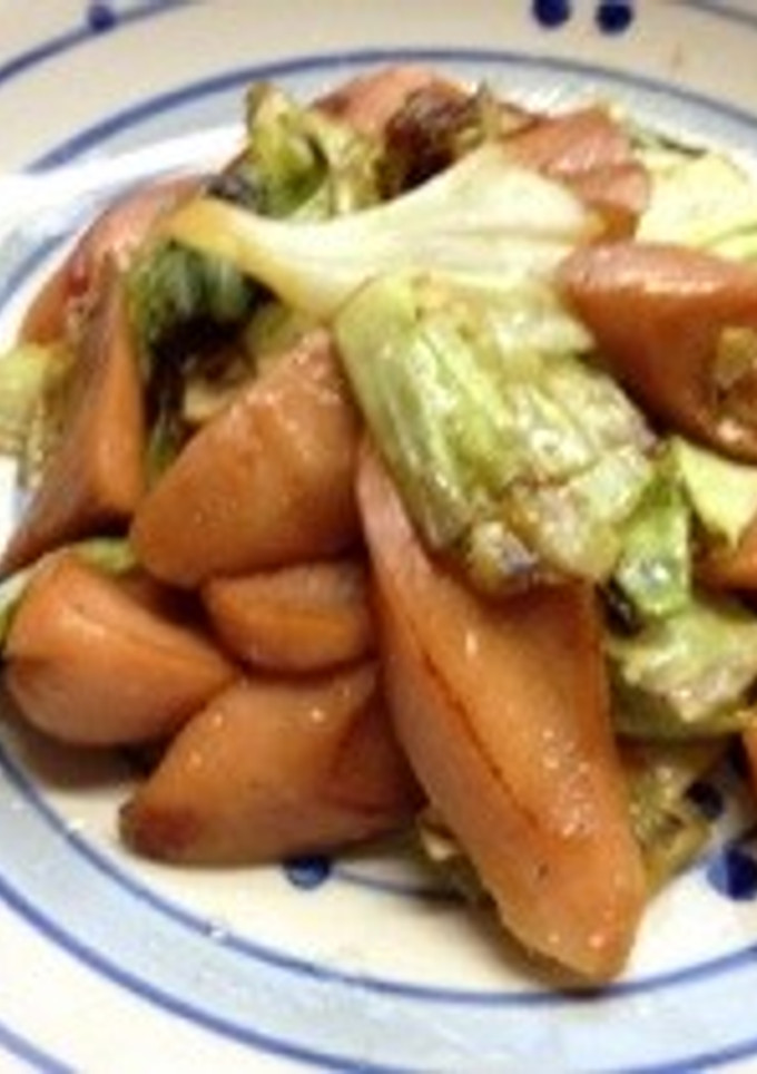 魚肉ソーセージとキャベツ炒め-レシピのメイン写真