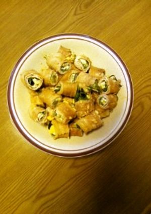 水菜とチーズの肉巻き-レシピのメイン写真
