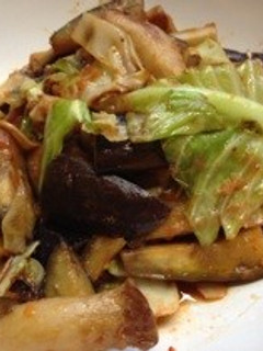 茄子とエリンギのキムチ味炒め-レシピのメイン写真