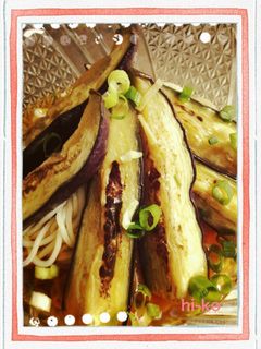 ぶっかけ素麺☆茄子の揚げ浸し乗せ-レシピのメイン写真