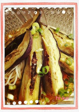 ぶっかけ素麺☆茄子の揚げ浸し乗せ-レシピのメイン写真