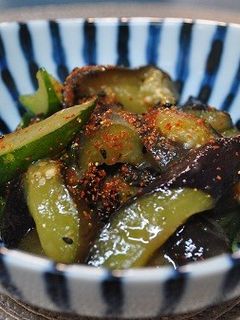 ナスとキュウリの味噌炒め-レシピのメイン写真