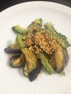ゴーヤと茄子の味噌炒め-レシピのメイン写真