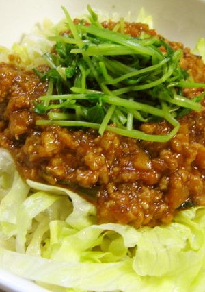 ミートソースと自家製麺deジャージャー麺-レシピのメイン写真