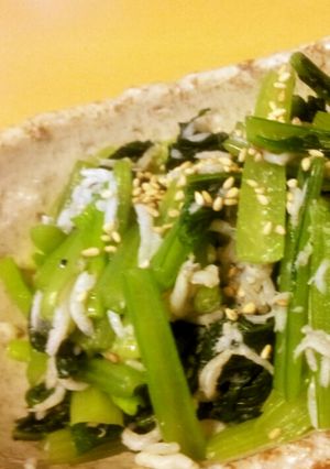 小松菜としらすの和え物-レシピのメイン写真