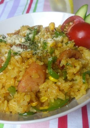 スパイシー♪♪カレーチャーハン-レシピのメイン写真