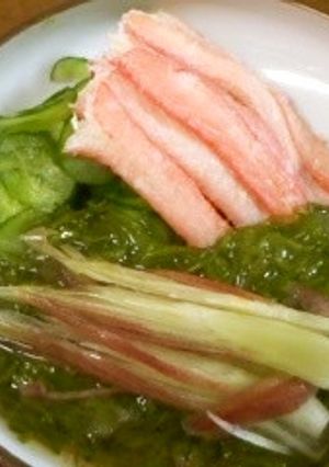 かにとめかぶの酢の物♪-レシピのメイン写真
