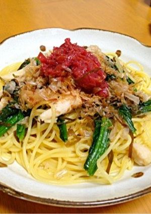 ＊体力回復♪和風梅パスタ-レシピのメイン写真