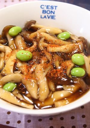 ルクエスチームバッグできのこ餡かけうどん-レシピのメイン写真
