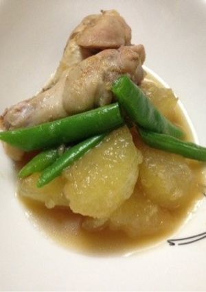 冬瓜と手羽元の煮物オイスターソース風味-レシピのメイン写真