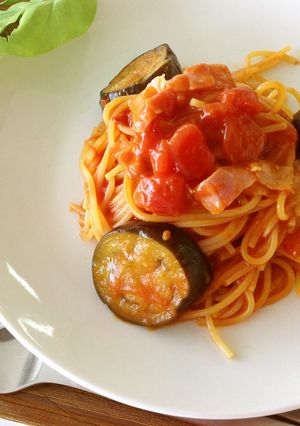 鍋いらずシリーズ『トマトソースパスタ』-レシピのメイン写真