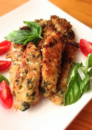 ささみのパン粉焼き♬バジルマヨ風味-レシピのメイン写真