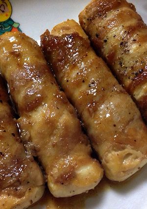 肉巻き豆腐 ・大蒜と粗挽きコショウ風味-レシピのメイン写真