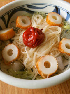 梅の白だし冷うどん-レシピのメイン写真