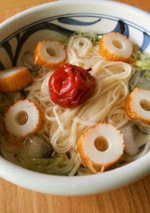 梅の白だし冷うどん-レシピのメイン写真