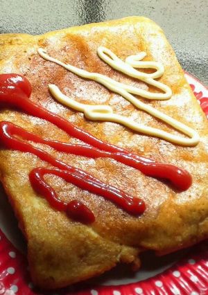 ハム卵チーズのホットサンド☆朝食に♪-レシピのメイン写真