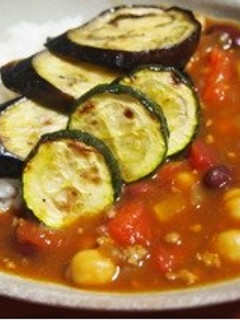 スパイシー!焼き夏野菜のキーマカレー-レシピのメイン写真