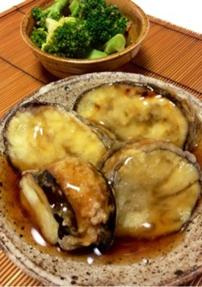 絶品！ なすの挽肉はさみ揚げ Part1-レシピのメイン写真