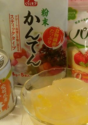 【腸美人への道】缶詰 de フルーツ寒天-レシピのメイン写真