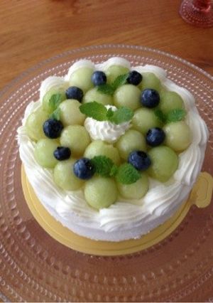 メロンショートケーキ-レシピのメイン写真