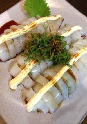 冷んやり、イカ刺しの甘酢みぞれ詰め-レシピのメイン写真