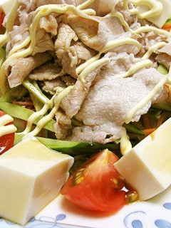 ポン酢で食べる(´∀`)冷しゃぶサラダ-レシピのメイン写真