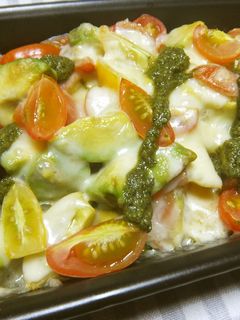 アボカドとミニトマトのチーズ焼き-レシピのメイン写真