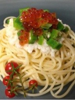 オクラと山芋の冷製パスタ-レシピのメイン写真