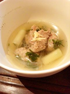 鶏つくねと長ねぎのスープ-レシピのメイン写真