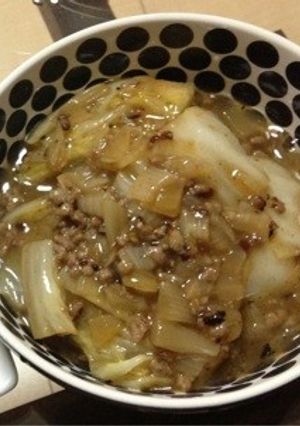 白菜ミンチ餡掛け-レシピのメイン写真