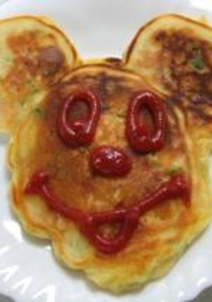ミッキーで具だくさんなパンケーキ！！-レシピのメイン写真