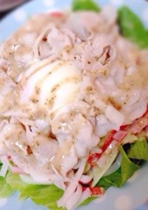 絶品！豚しゃぶサラダうどん(ゴマだれ)-レシピのメイン写真