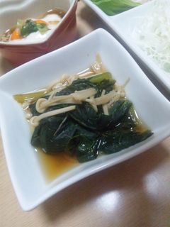【副菜】小松菜とエノキの煮浸し-レシピのメイン写真