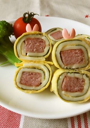 SPAMのクルクルたまごチーズ巻き-レシピのメイン写真