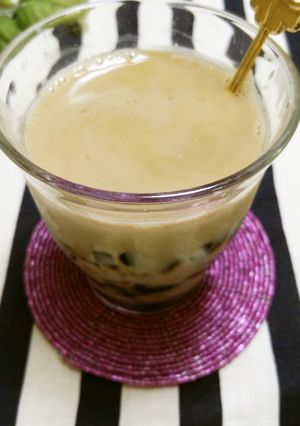 ＊コーヒーゼリーdeカフェ風カフェオレ＊-レシピのメイン写真