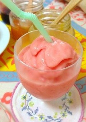 スイカのシャーベットスムージー♪-レシピのメイン写真