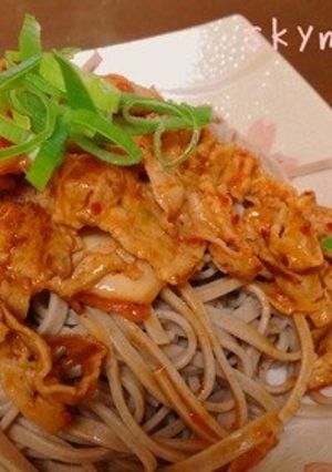 ボリューミー☆豚キム蕎麦-レシピのメイン写真