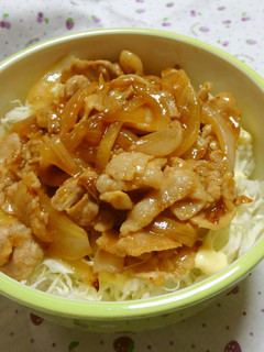 ランチタイム♪トロトロ生姜焼き丼-レシピのメイン写真