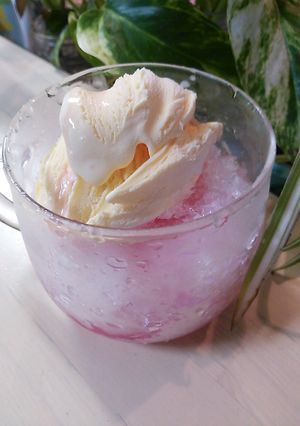 かき氷にアイスのっけちゃいました-レシピのメイン写真
