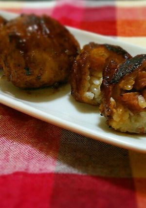お弁当にも♥肉巻きスパムおにぎり-レシピのメイン写真