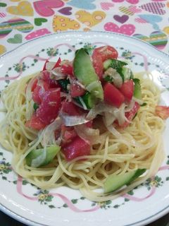 夏のサラダパスタ-レシピのメイン写真