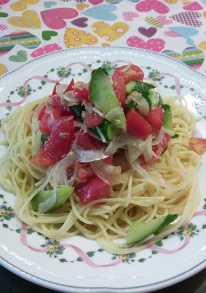 夏のサラダパスタ-レシピのメイン写真