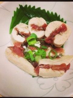 簡単!さっぱり!鶏肉の梅シソまき-レシピのメイン写真