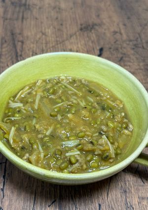 ムング豆のキーマカレー風スープ-レシピのメイン写真